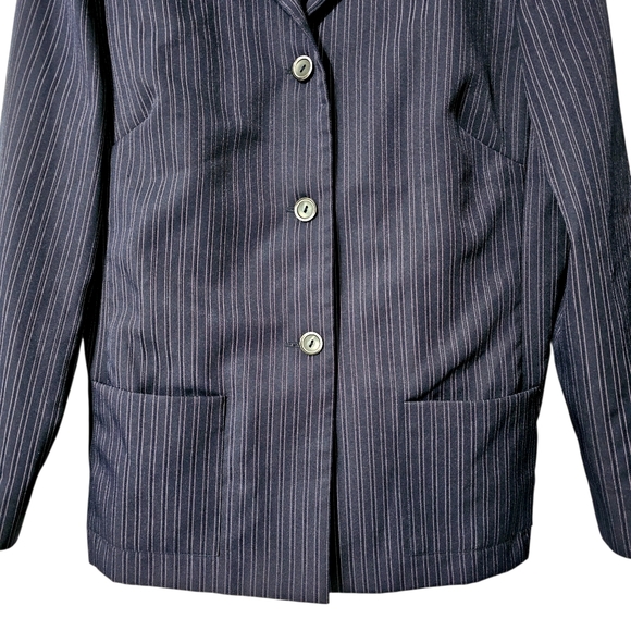 Dressbarn Pinstripe Suit Jacket - Size 14 - Picture 4 of 14